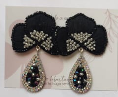 Aros Flor Orquídea negra