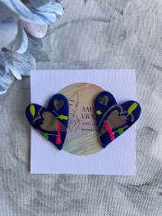 Corazón simple azul multicolor
