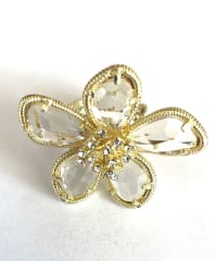 Anillo flor cristal