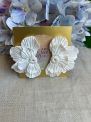 Maxi media flor blanca