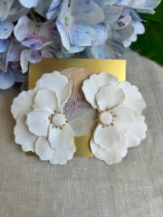 Maxi media flor blanca 2