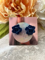 Mini flor azul marino