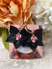 Argolla orquídea negra