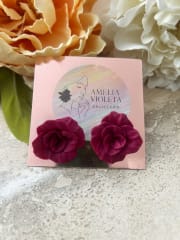 Mini rosas burdeo