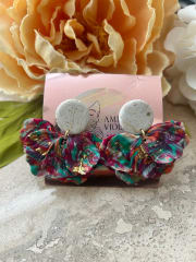 Multicolor colgante blanco