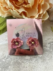Mini flor beige burdeo