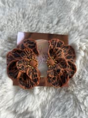 Aros media flor animal print