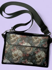 Bandolera Calaveras y mariposas