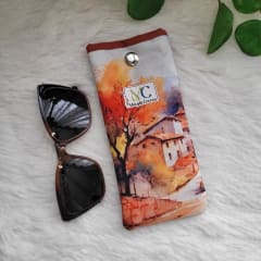Estuche para lentes de sol paisaje acuarela