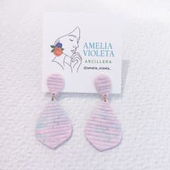 Aros Tejido en colores pasteles