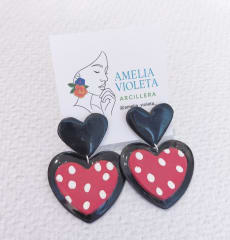 Aros Corazón colgante mini disney