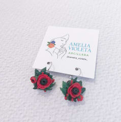 Aros Bouquet mini rojo