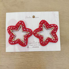 Aros Estrella grande roja