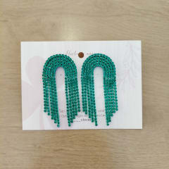 Aros Cascada grande turquesa