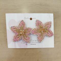 Aros Flor Lily rosada