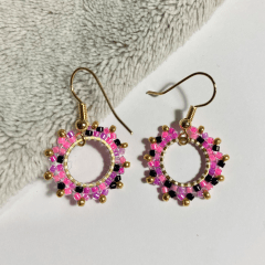 Aros Sol mix fucsia