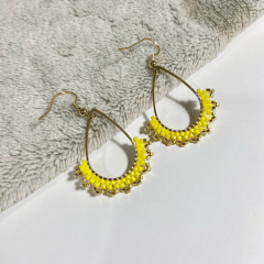 Aros Gota amarillo