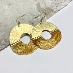 Aros Hortensia dorado