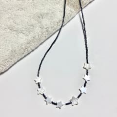 Collar Concha Estrella negro 36 cm más alargue