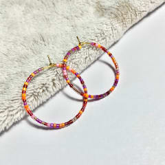 Aros Argolla mix naranja