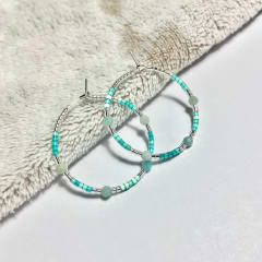 Aros Argolla calipso brillante piedras