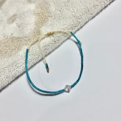Pulsera Bicone esmeralda