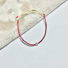 Pulsera Bicone roja