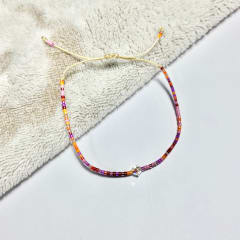 Pulsera Bicone mix naranjo