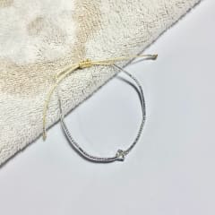 Pulsera Bicone plateada