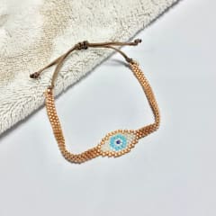Pulsera Ojo Turco Dorado