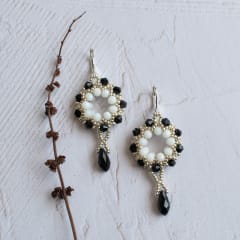 Aros Atrapasueños negro y blanco