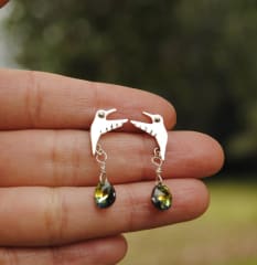 Aros Picaflor Cristal