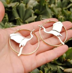 Aros Garza Grande dorado