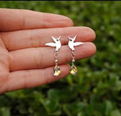 Aros Picaflor Cristal 2