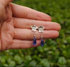 Aros No Me Olvides Cristal