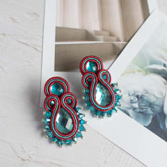 Aros Mini Turquía rojo oscuro
