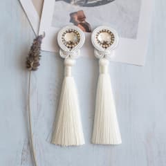 Aros Fleco blanco