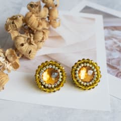 Aros Topitos amarillo