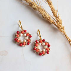 Aros Galaxia rojo y naranjo