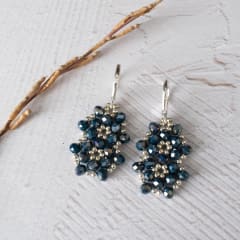 Aros Aura azul oscuro