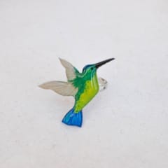 Anillo Colibrí verde