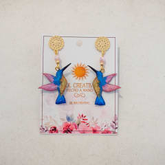 Aros colibrí mediano y mandala 2