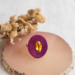 Anillo Gema amarillo