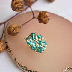 Anillo ZigZag esmeralda