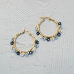 Aros Spring azul y celeste