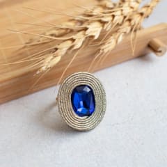Anillo Gema azul