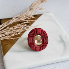 Anillo Gema dorado