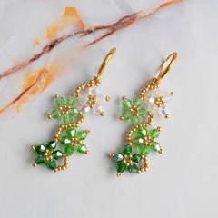 Aros Flores verde