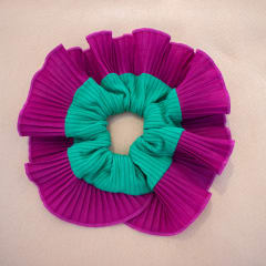 Bamba simple magenta y verde claro
