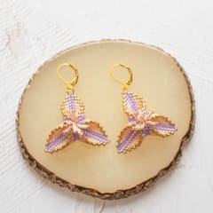 Aros Azucena durazno y lila